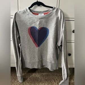 Worn once Evereve heart sweatshirt